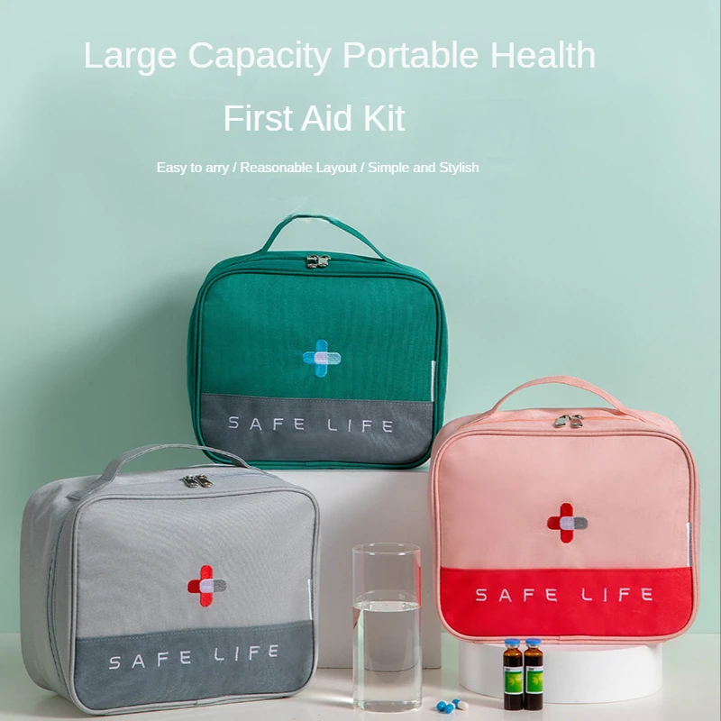 

Outdoor Travel Portable Medicine Box Large-capacity Portable Medicine Home Cloth Art First Aid Medicine Box Medicine Bag
