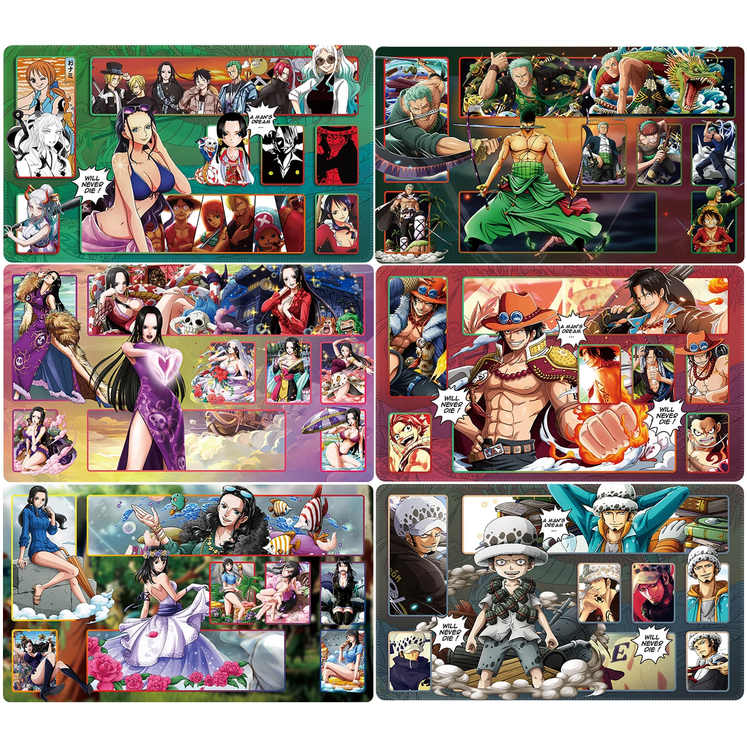 

60*35*0.2cm Diy One Piece Dedicated GAME Card Mat Battle OPCG Luffy Ace Zoro Law Robin Hancock Gift Toy Game Anime Table Mat