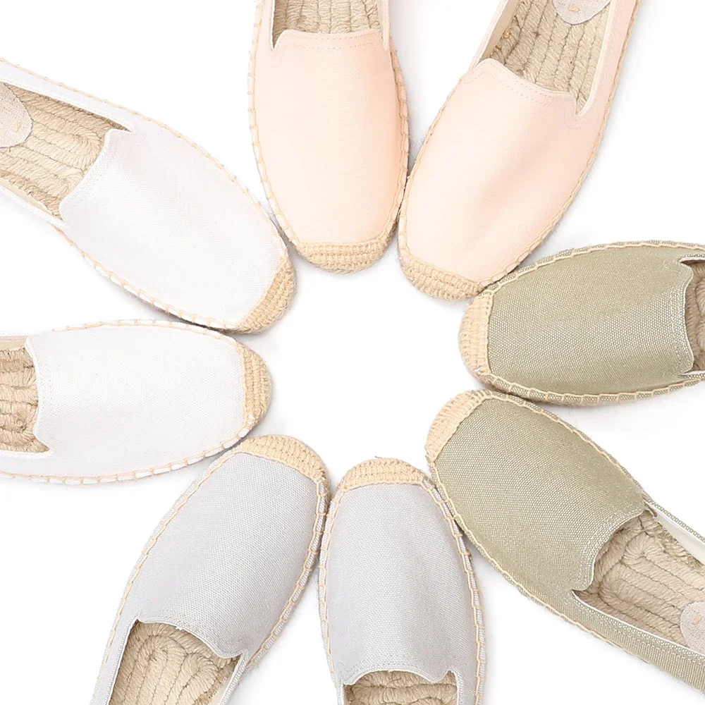 Women Shoes Women Flats Casual Shoes Espadrilles For Women Casual Hemp Flat Platform Concise Slip On Flats Comfortable loafers