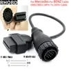 NEW Suitable for Mercedes/Benz 14Pin To 16Pin Automatic Diagnostic Tool Connector Adapter Cable OBD2 Scanner  Circular Socket 1