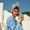 YEUZLICOTTON Turkish Polyester Cotton Thickened Plain Color Tassel Beach Towel 100% Cotton Diamond Lattice hand Towel 2024 4