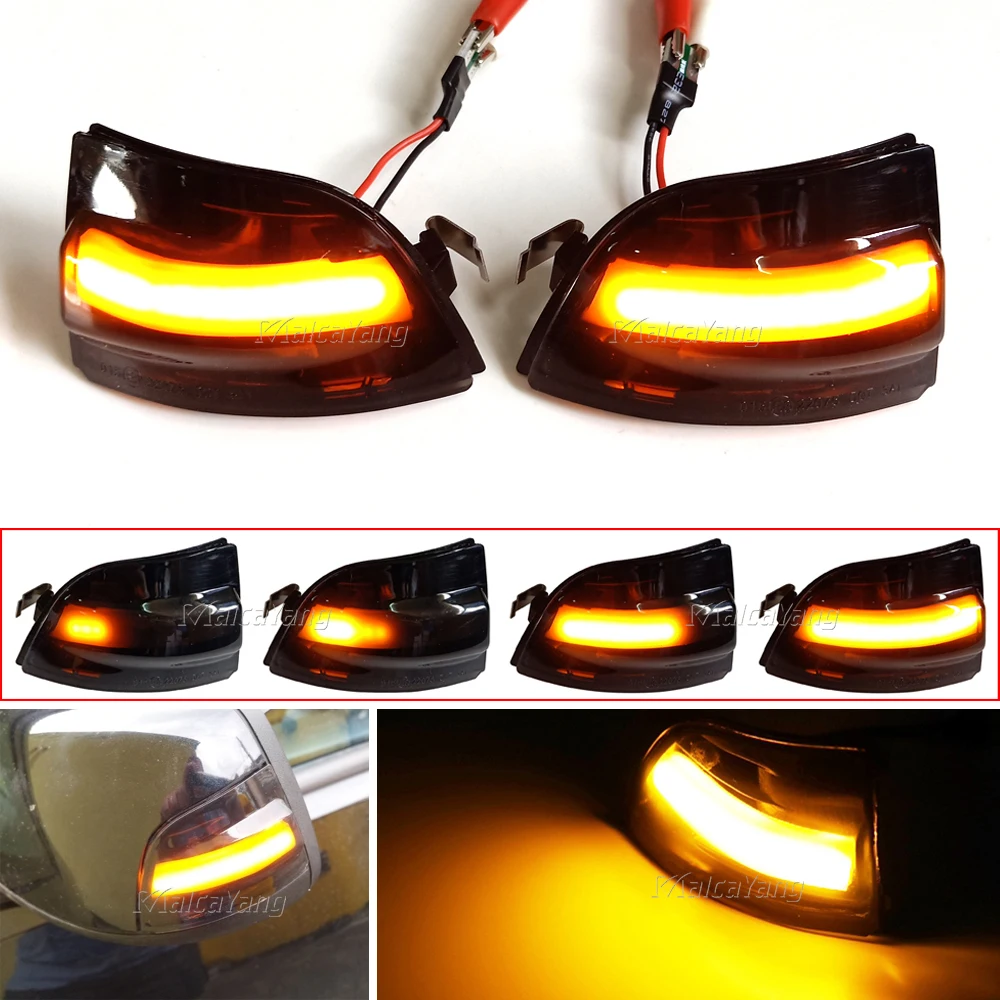 

For Ford Focus 2 MK2 2004-2008 C-MAX Dynamic Turn Signal Light LED Side Wing Rearview Mirror Sequential Indicator Blinker Lamp
