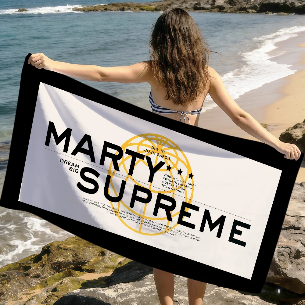 movie M-marty S-supreme cool art vintage Towel soft Beach Towels Trip Towel swim Summer Holiday Vacation bathing Pool Camp Gift