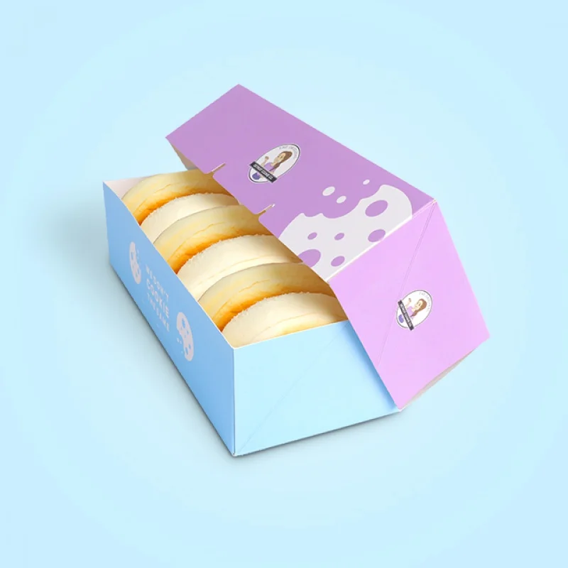 

Customized productCustom Logo Printed Take Away Food packaging Bakery Donuts Paper Box