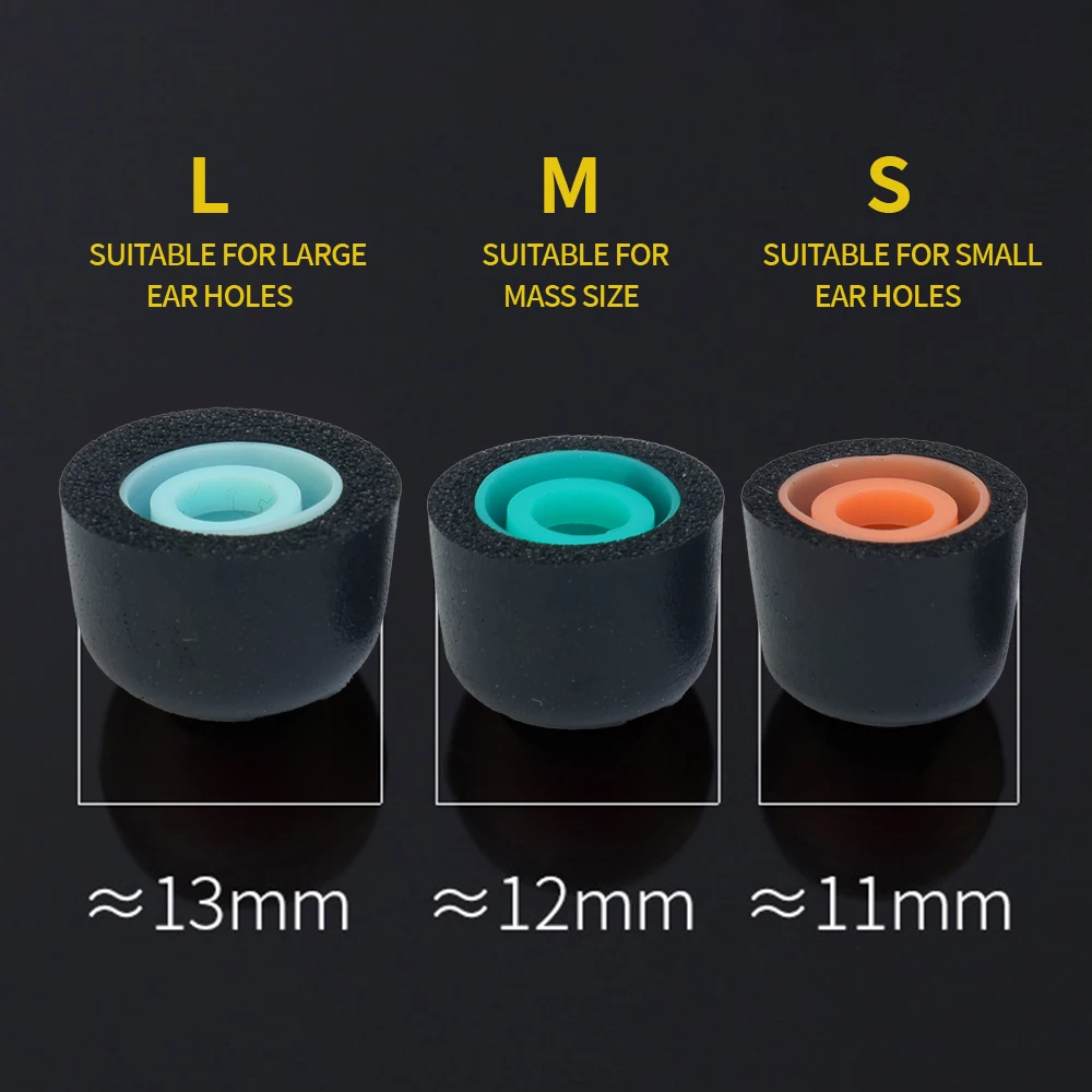 Soft Silicone Ear Tips for Sony WF-1000XM5 Bluetooth Earphone Earbuds Eartips Memory Sponge Replacement Earplugs S M 6 Size