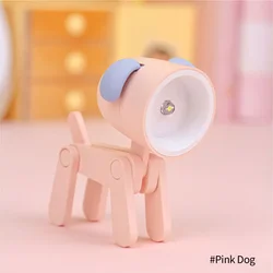 Cartoon Hero LED Night Light - Cute Desk Lamp & Bedroom Decor (Pink Dog)