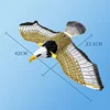 Simulated Bird Interactive Cat Toy Electric Hanging Eagle Flying Bird Cat Flying Bird Emitting Light Sound Grabbing Rope Pet Toy 5