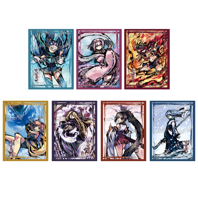 

50Pcs/Set 66*91mm Anime Game Sakura Arms LCG Living Card Game Kawaii Ink style Card Sleeve Hobby Collectibles Gift Toys