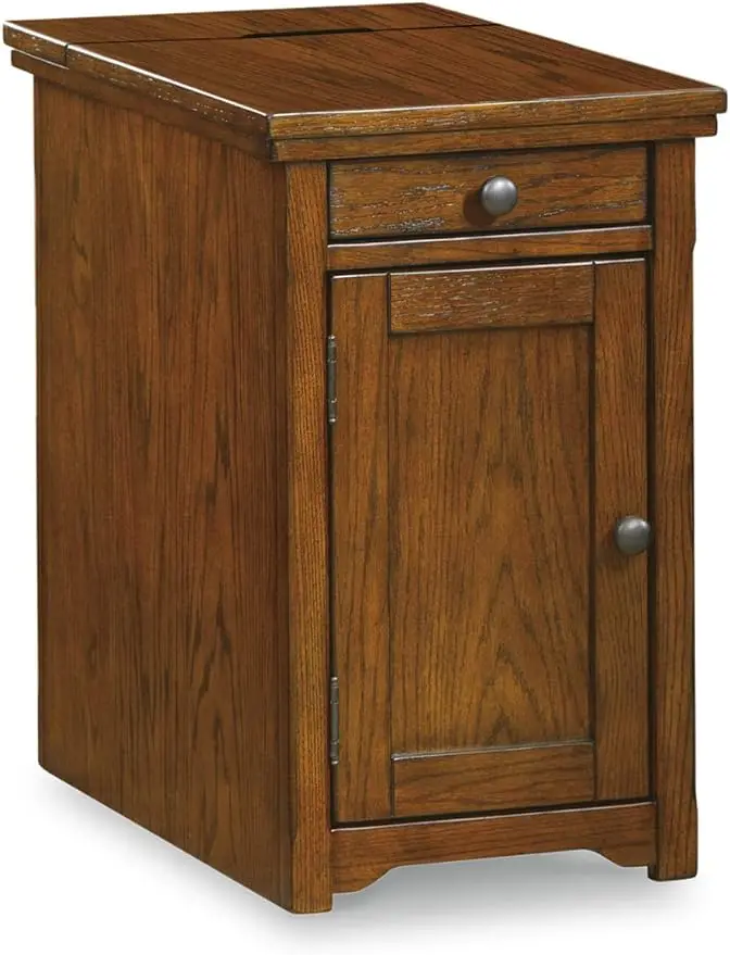 

Подпись от Ashley Laflorn, традиционный стул, боковой столик с 2 USB-портами и розетками, темно-коричневый