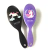 4 Color Cute Unicorn Animal Anti-static Hair Brush Massage Comb Shower Wet Detangle Hair Brush Salon Hair Styling Tools 4