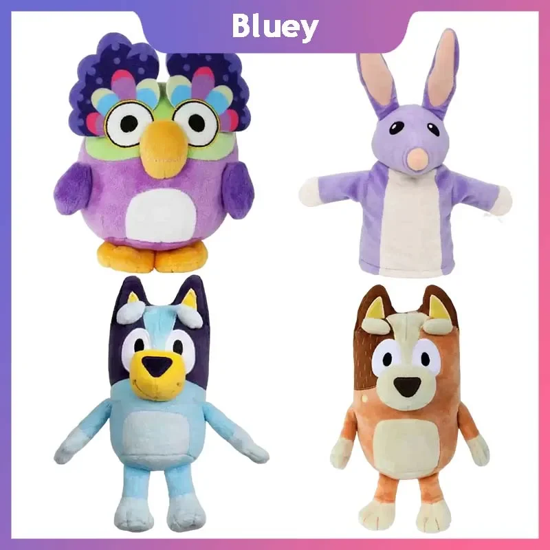 

Bluey аниме плюшевая игрушка бруй собака друг чаттермакс Сова бандит кукла кавайная милая плюшевая мультяшная кукла детский подарок девочка