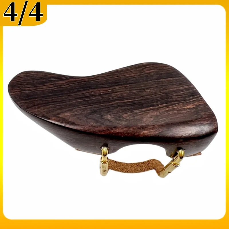 Adjustable Violin Chinrest with Silver/Gold Bracket and Quality Wood Finish