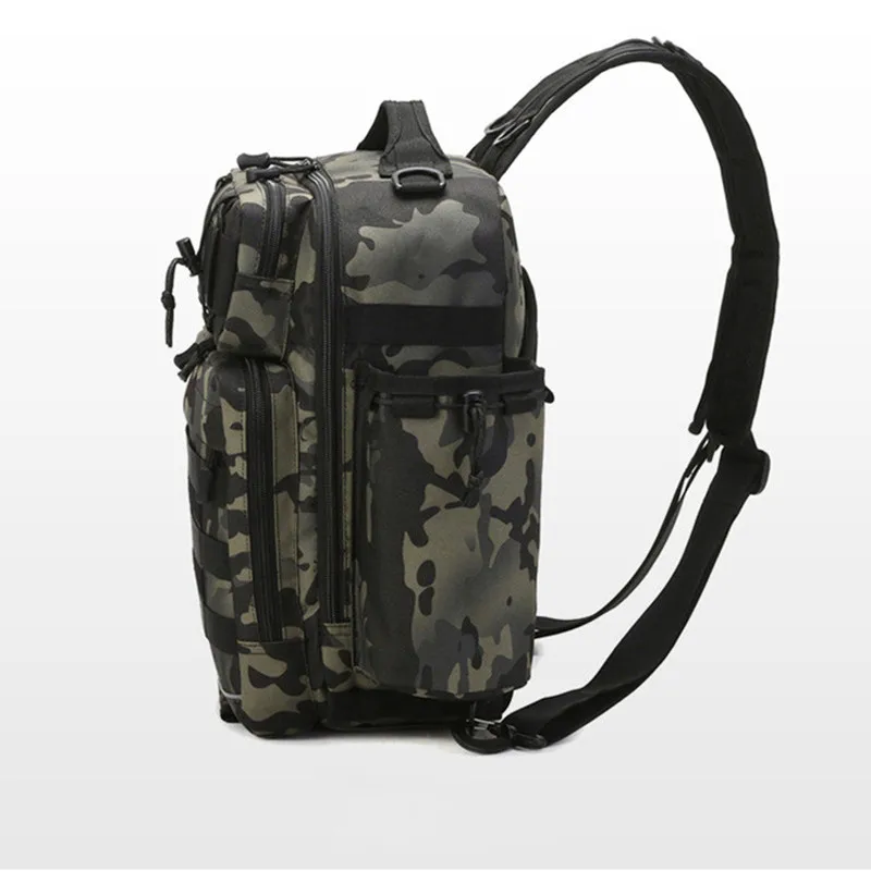 Crossbody Multifunction Fishing Bag Waterproof Tactical Backpack