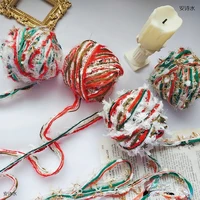 Christmas Special Hand Wool Mixed Thread Diy Tassel Hand Book Decoration Hand Made Knitting Wool Wrapping Thread Yarn Material 1
