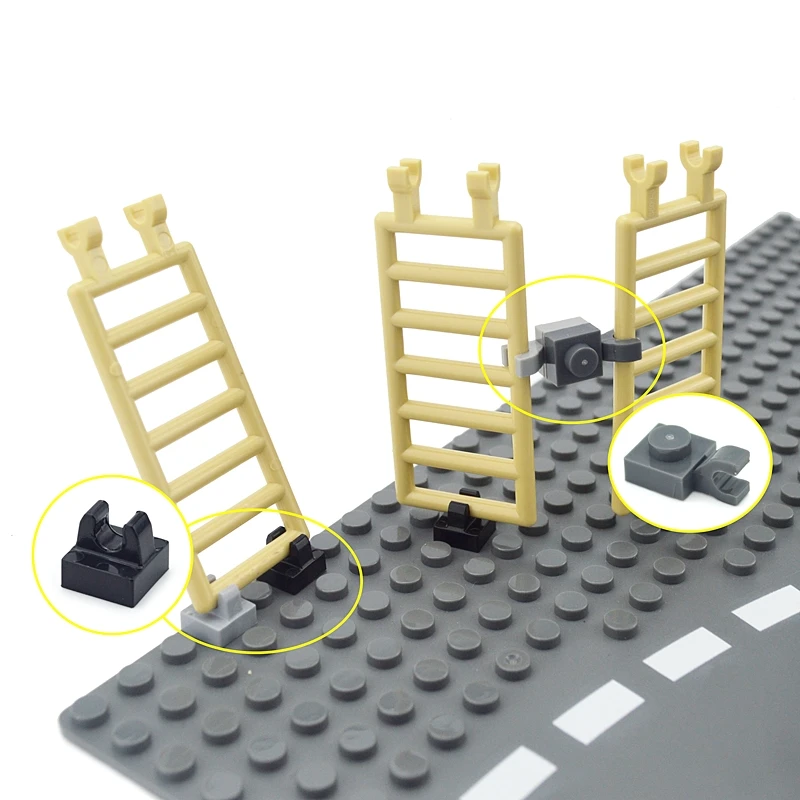 Building Blocks 50pcs/lot 1x1 Dot Bricks DIY Tile with Clip Assemble Particles 15712 2555 Educational Technical MOC Part Toy