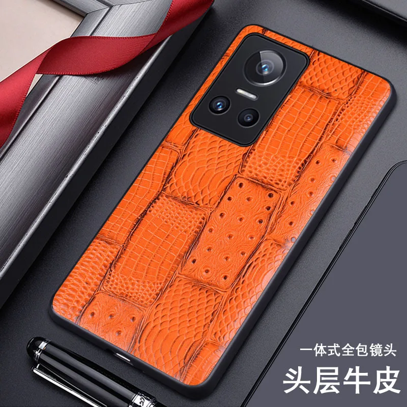 Hot Sales Luxury Genuine Leather Phone Case For Oppo Realme Gt Neo 3 Neo3 Shockproof Back Cover Fundas For Gt Neo3