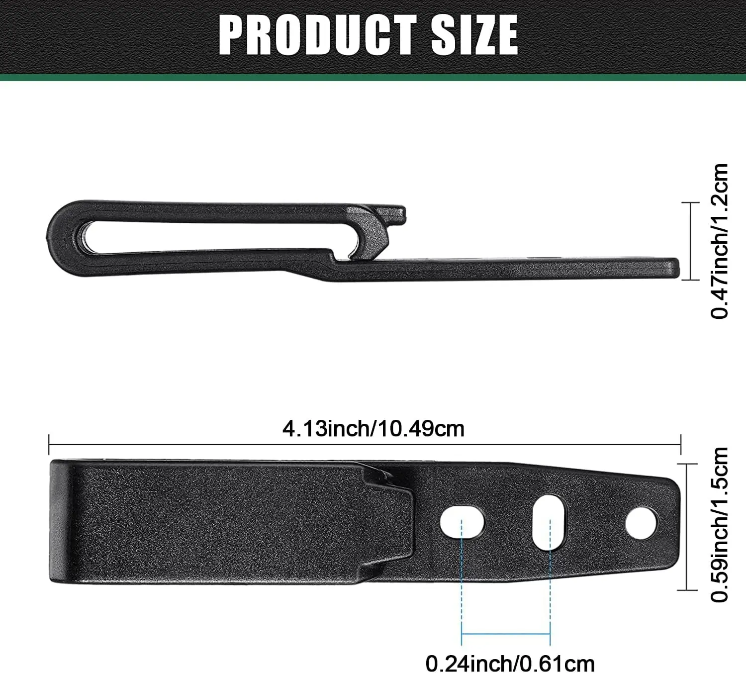 1/2Pcs Gun Holster Clip Belt Grip Hooks Holster Mounting Hardware with Screw Adjustable Adapter for IWB OWB Tactical Accessories 4