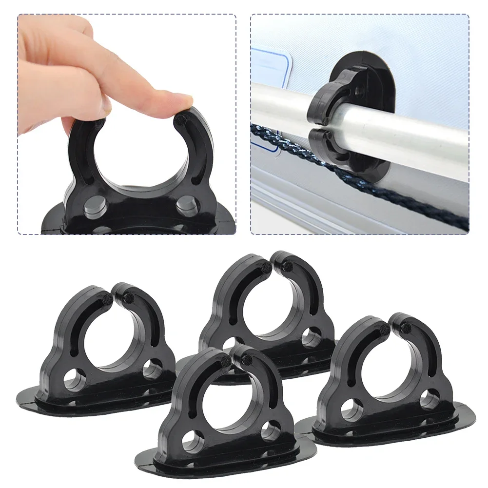 2/4 Pcs Paddle Oar Holder Clips Keeper Plastic Inflatable Boat Paddle Holder Oar Keeper for Kayak Canoe Rowing Boat Accessories