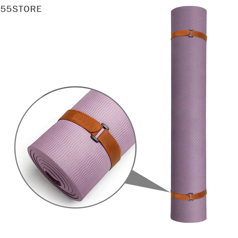 Versatile Non-Slip Yoga Mat Strap with Adjustable Fastener and Durable Storage Cord