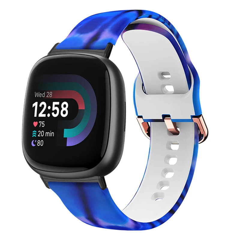 Colorful Print Lightweight Fashion Watch Strap - Sweatproof & Stylish Replacement Band