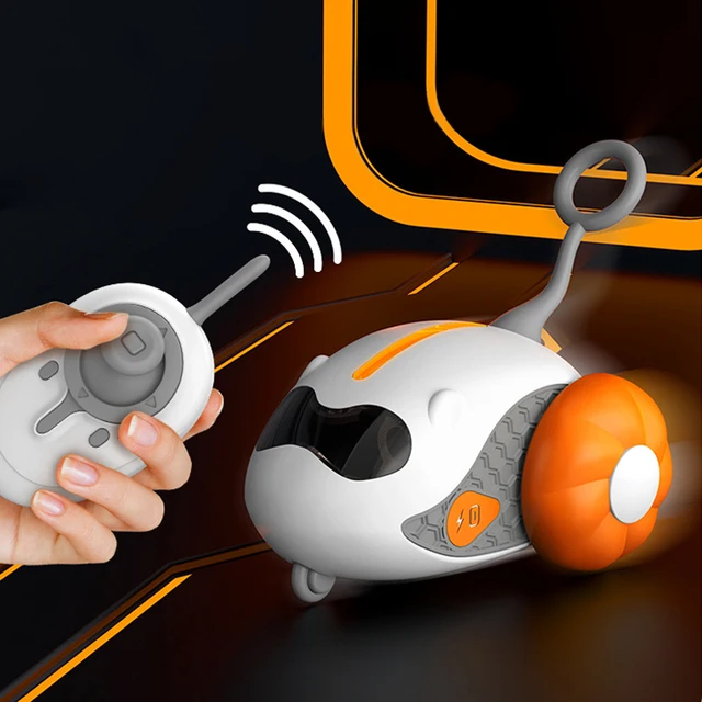 Cat Toy Ball Automatic Rolling Smart Cat Toy Car Interactive Car Remote Control Electric Car Indoor Pet Kitten Supplies 1
