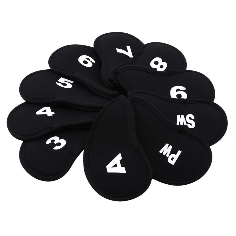 Description Picture 4 of item10 Pcs Golf Club Head Covers Iron Putter Head Cover Putter Headcover Set Outdoor Sport Golf Accessoires