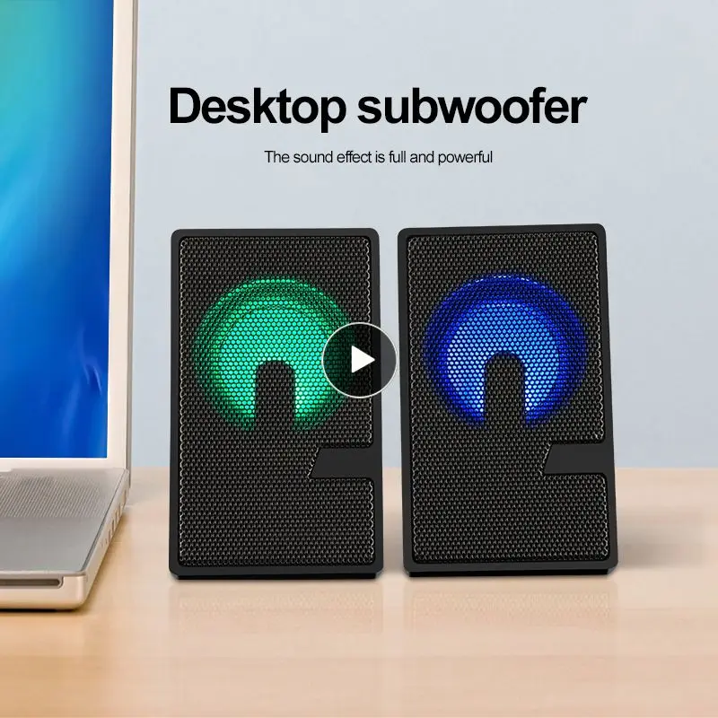 Altoparlanti Cablati Controllo Del Volume Nero Tweeter Regolabile Alimentatore Usb Doppio Driver Full-Range Dispositivo Audio Altoparlanti Per Compute
