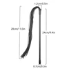 High Quality Silicone Whip Racing Riding Crop Party Flogger Hand Cuffs Queen Black Horse Riding Whip 5