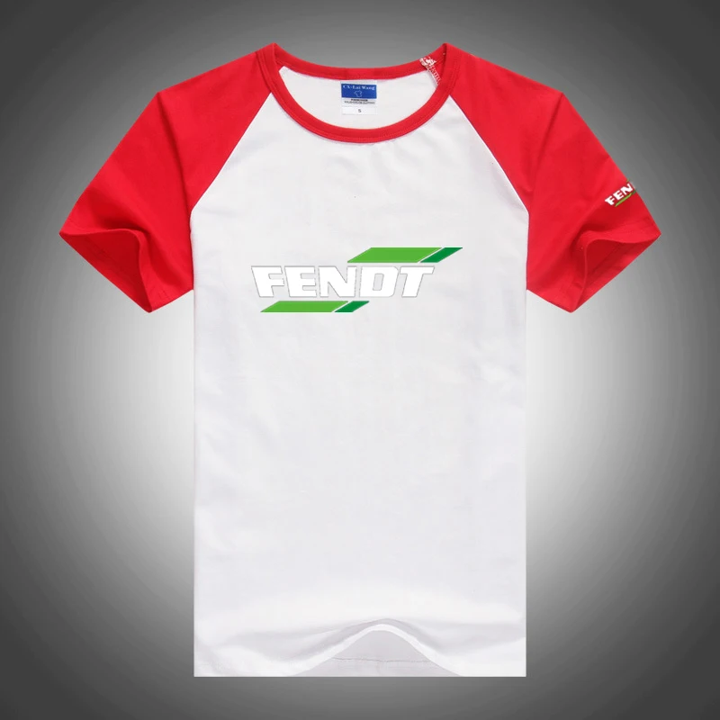 FENDT 2023 summer T-shirt round neck casual fashion slim eight-color stitching short-sleeved printed top