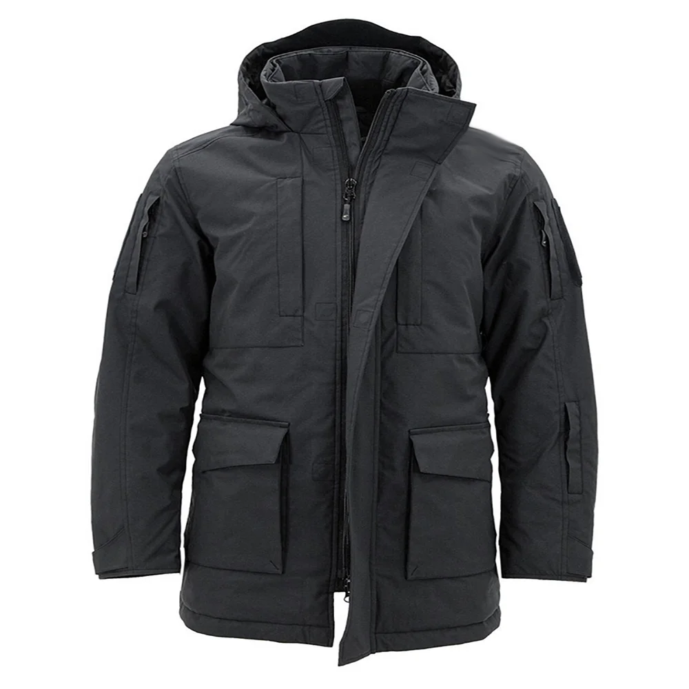 

Tactical Jacket Outdoor Mid Length Parka With Thickened Warmth And Multiple Pockets For Hunting Equipment Ykk Zipper