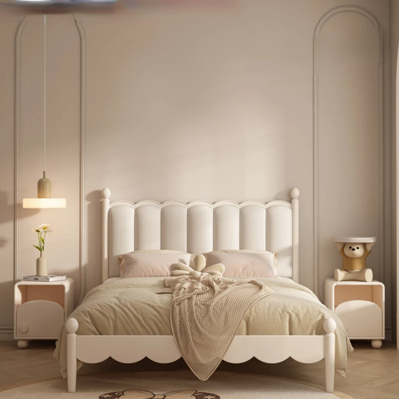

Children's bed Solid wood girl princess bed 1.35 meter single bed boy's bed