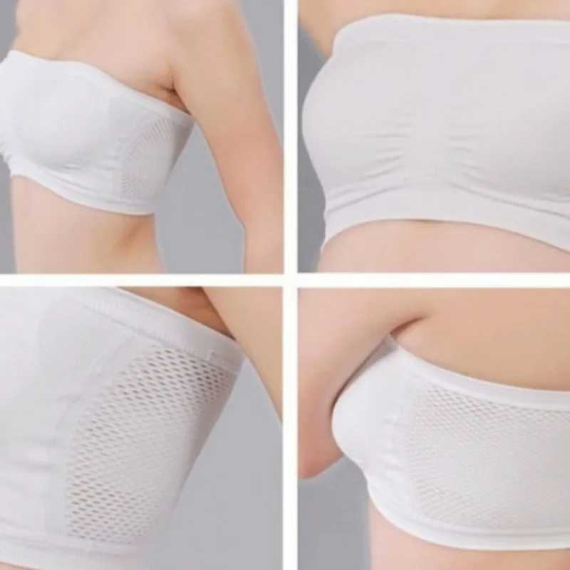 Breathable Strapless Bra for Women Summer Yoga Bustier Female Underwear Back Mesh Bralette Multicolour Lingerie Push Up Bras