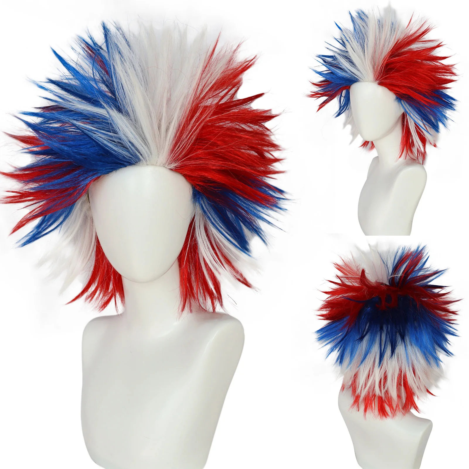 nero rosso giallo germany bandiera colori arfo parrucca capelli fan di calcio