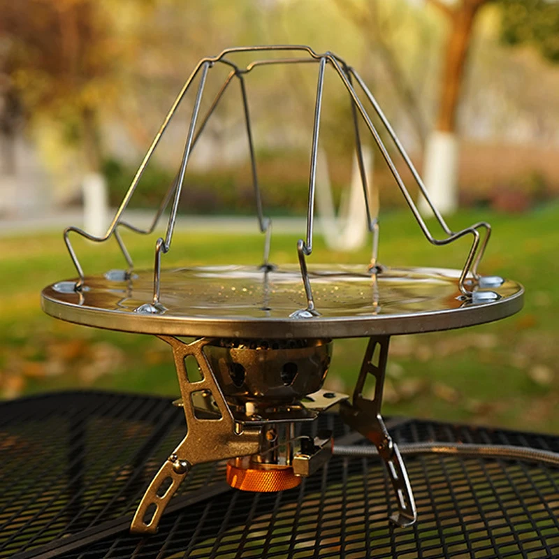 Simple Portable Stainless Steel Toast Rack Outdoor Camping Toaster Folding Portable Grill Multi-Purpose Stove Grill