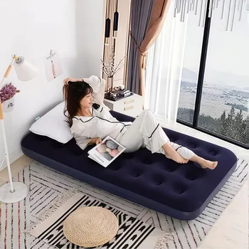 One Click Self Inflating Thick Inflatable Mattress, Home Floor Mattress One Person Nap, Camping, Outdoor Air Cushion -190 * 95cm