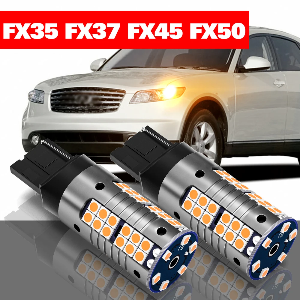 

For Infiniti FX35 FX37 FX45 FX50 2003-2014 Accessories 2pcs LED Turn Signal Light 2005 2006 2007 2008 2009 2010 2011 2012 2013