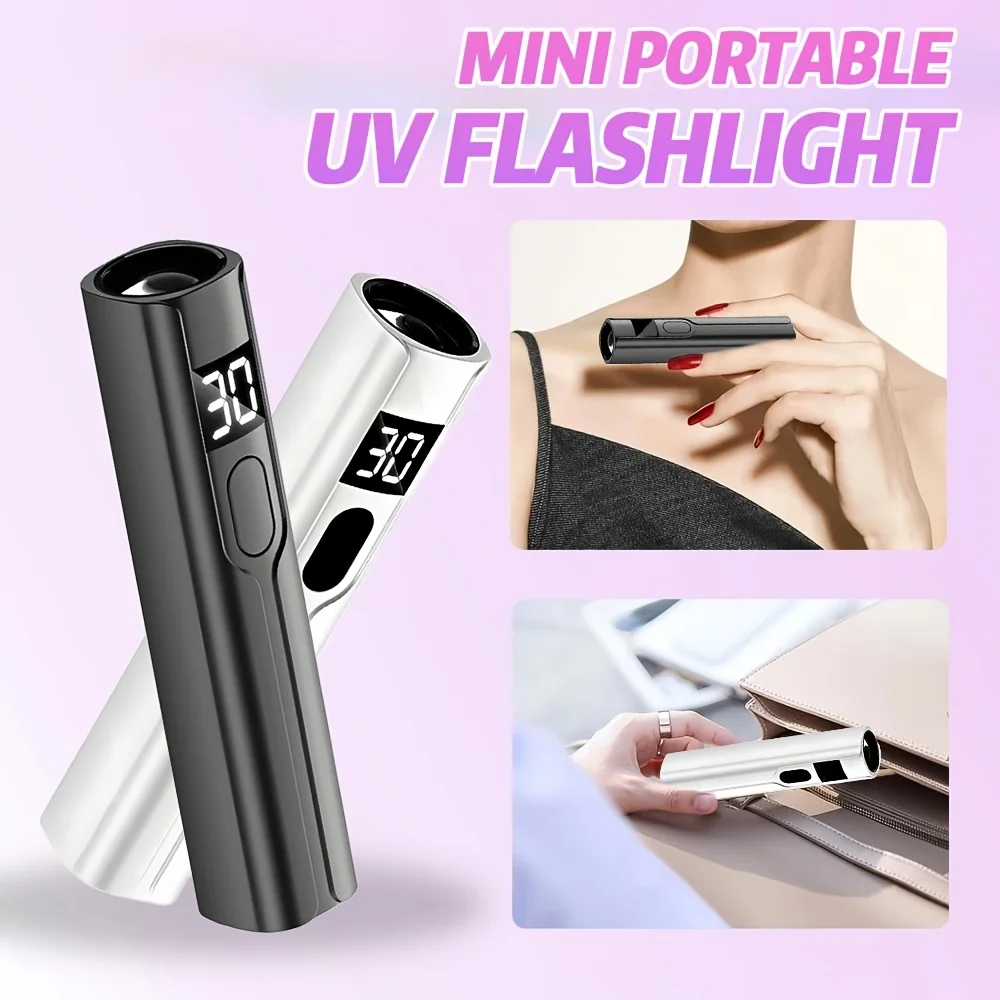 전문가용 네일 UV LED 램프 데스크 디스플레이 포함 충전식 휴대용 미니 네일 드라이어 스탠드 UV 램프 네일아트용 분리형
