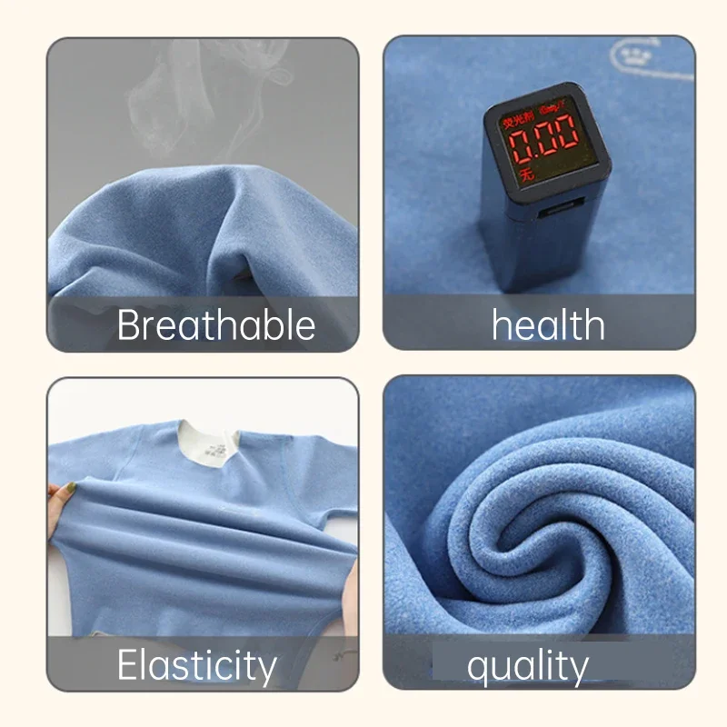 مجموعات ملابس داخلية حرارية للأطفال ، جونز طويل ، كم طويل ، ملابس أطفال ، بدلات أولاد ، خريف ، شتاء ، 2 قطعة 6