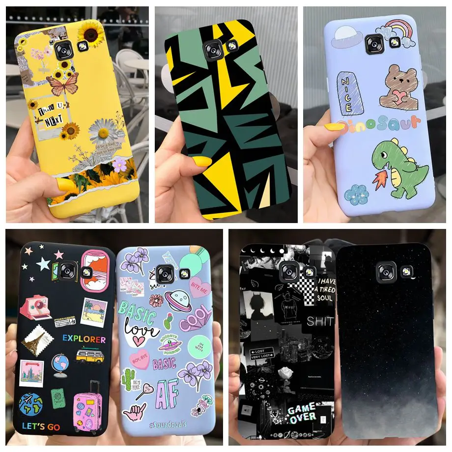 Custodia Paraurti Modello Cartone Animato Per Samsung Galaxy A5 (2017) A5 (2016) Custodia Morbida Per Telefono Daisy Girl Fundas Samsung A5 2017 2016