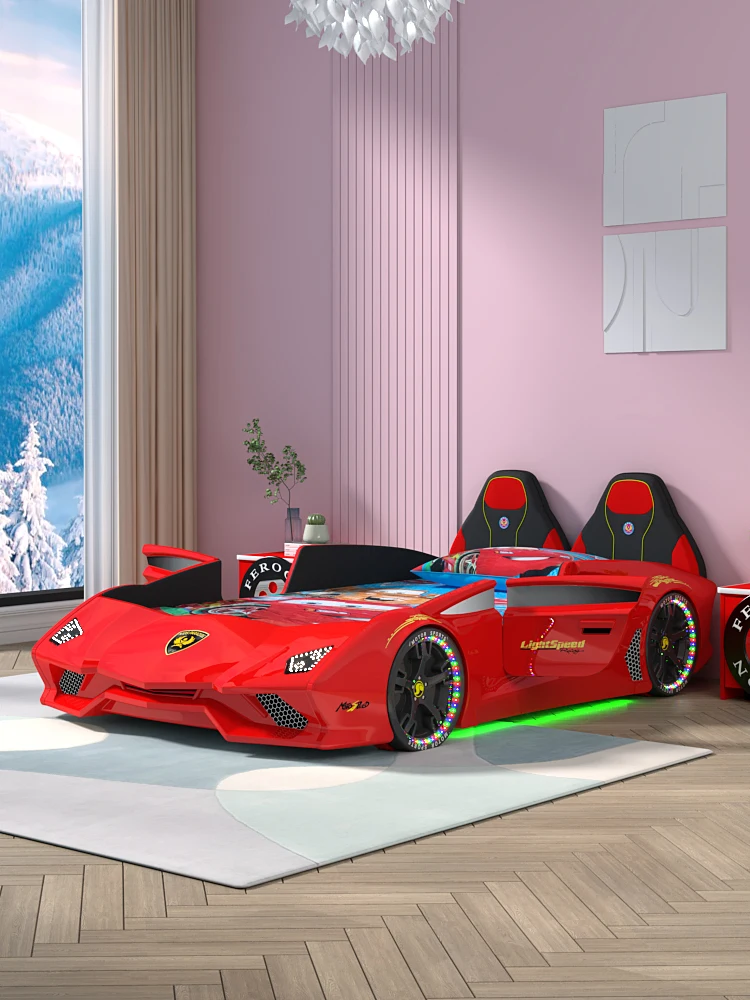 車型キッズ用ベッド CiLEKチレキ レッド SL Racerシリーズ