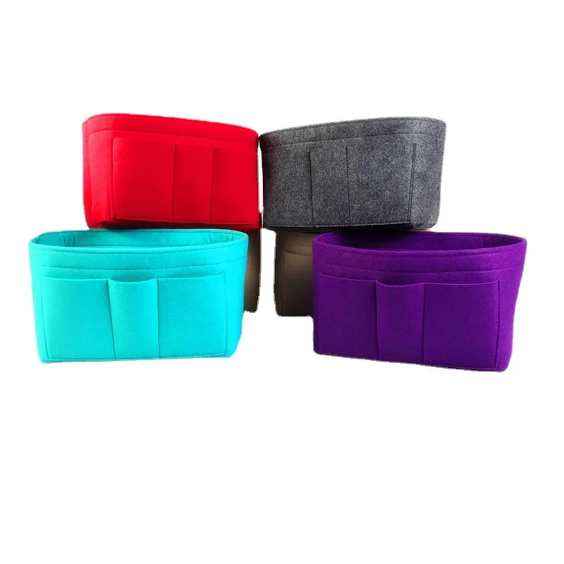 Nuove Donne Borsa Per Il Trucco Portatile Feltro Inserto In Tessuto Borsa Cosmetici Organizer Trousse Maquillage Femme Neceser Maquillaje