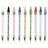 Rhinestone Picker Dotting Pen, Dual-ended Rhinestone Gems Crystals Studs Picker Wax Pencil Manicure Nail Art DIY Decoration Tool 1
