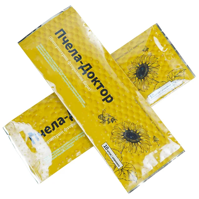 10Db/Pack Méhészeti Flualvalinate Csíkok Atkák Azonnali Gyilkos Miticid Méhgyógyszer Kezelés Acaricid Kontroll Gyógyszerkészletek - Image 3