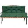 Outdoor Bench Cushions Garden Swing Seat Cushions with Backrest 2/3 Seater Replacement Cushion for Outdoor Swing Sofa Pad Settee 2