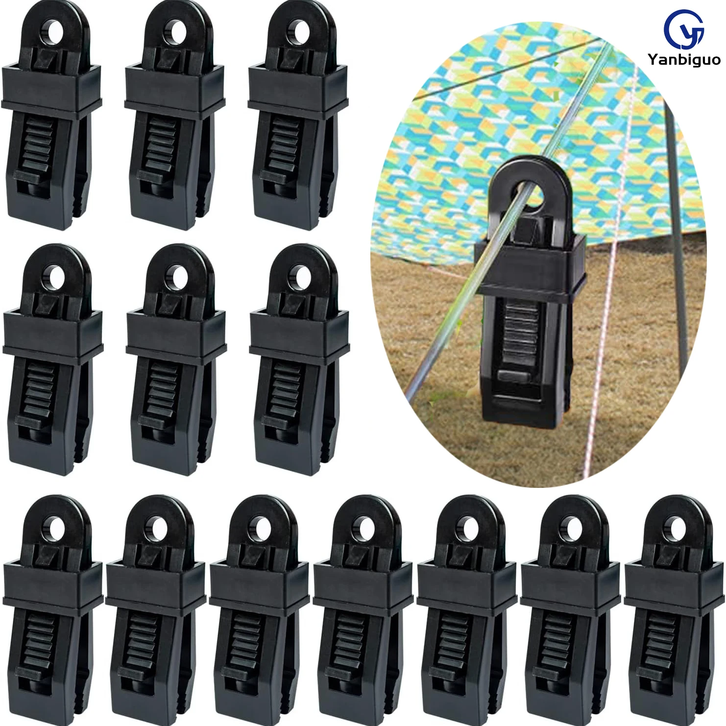Plastic clips Tarp Clips Heavy Duty Lock Grip，Tarp Clamps for Cover Awnings, Outdoor Camping, Caravan Canopies, Car Tarp Clip Crocodile Mouth