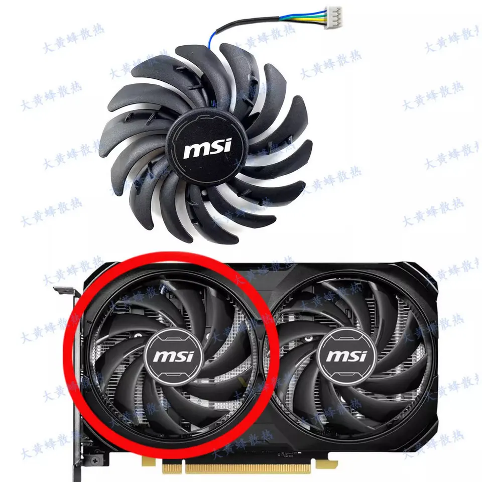 New the Cooling Fan for MSI RTX4060 4060ti VENTUS 2X BLACK OC