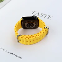 Bracelet océan pour bracelets de montre apple Ultra 3 2 49mm 44mm 40mm 41mm 45mm 42mm 46mm bracelet Sport iWatch série 11 10 9 8 7 6 5 Se 3 4