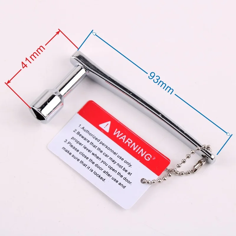 Key fit for Triangle lock Square lock Airfoil for Train High-speed rail Elevator and Cabinet door 1Pcs