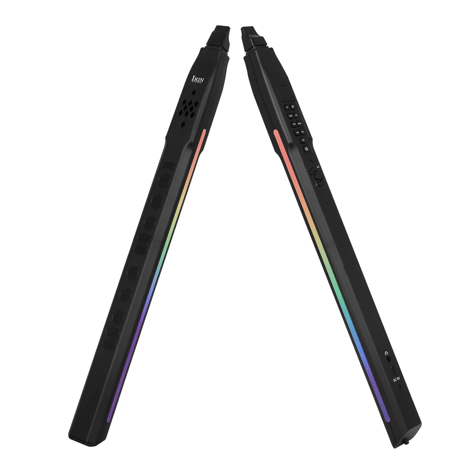 IRIN Mini Electric Wind Saxophone Blowpipe Imitation Flute Clarinet Various Sounds Electronic Saxophone Wind Instrument
