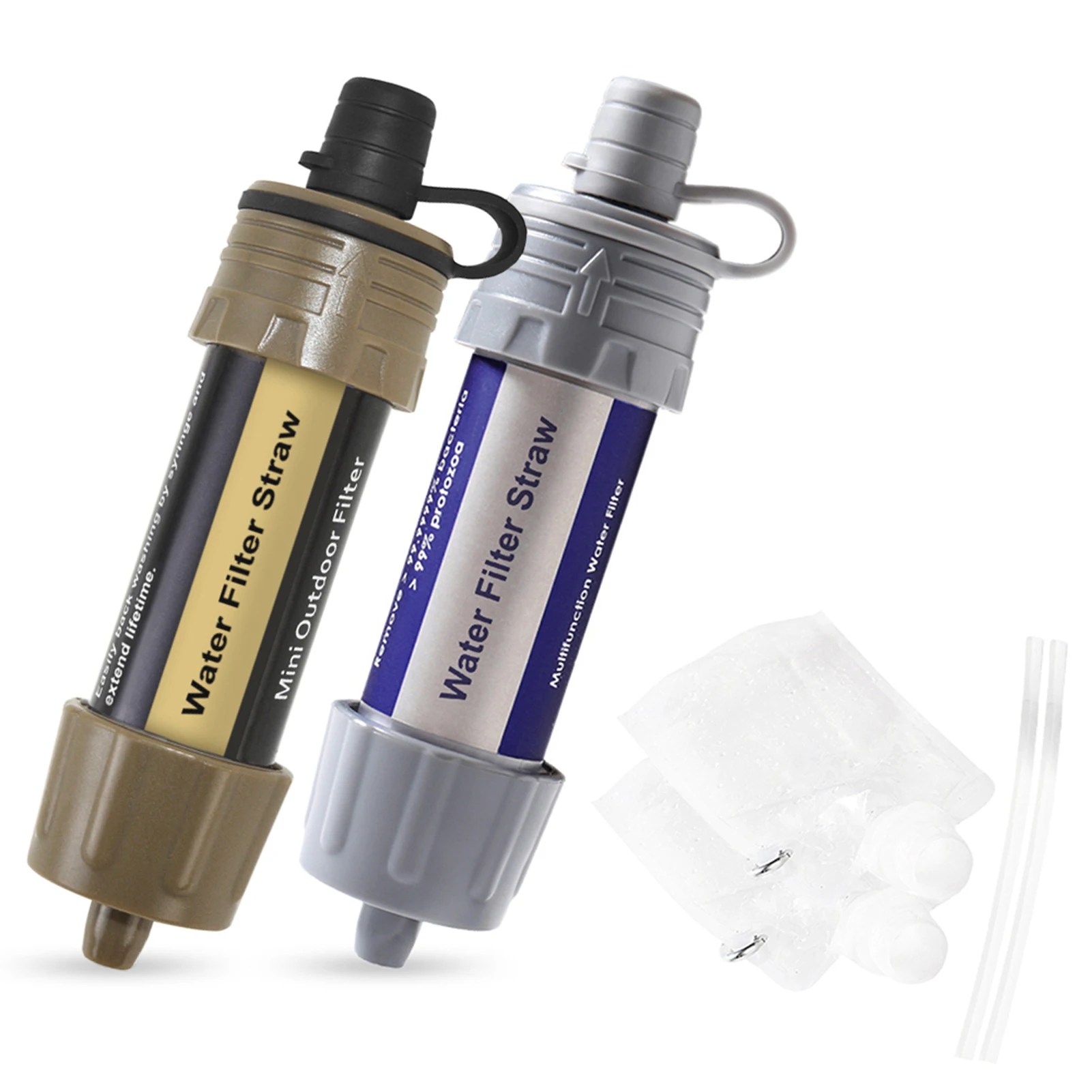 Outdoor Survival Water Purifier Water Filter Straw Mini Filter Filtration System for Outdoor Activities Emergency Life